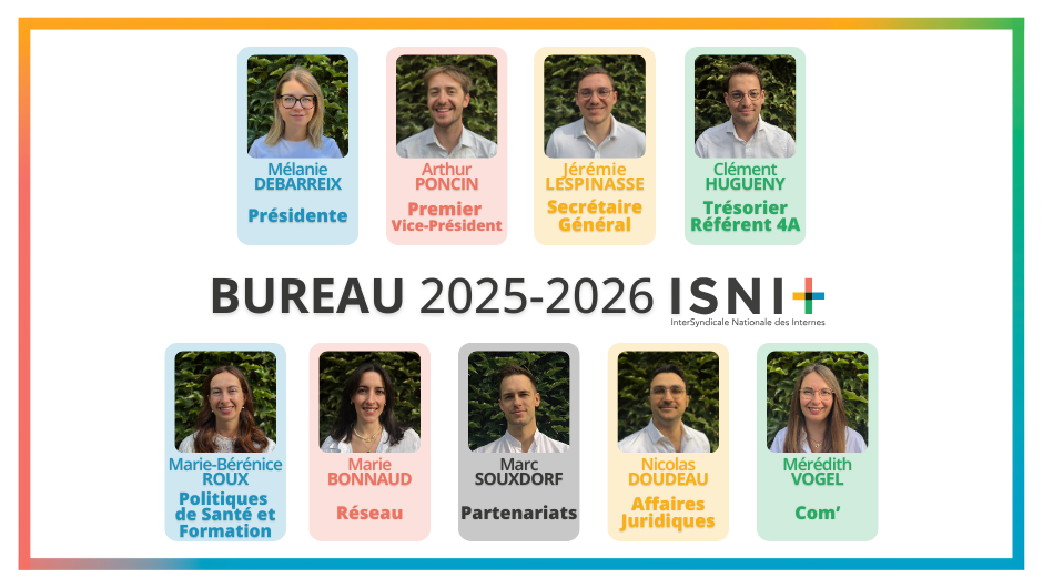 Bureau 2025-2026 ISNI